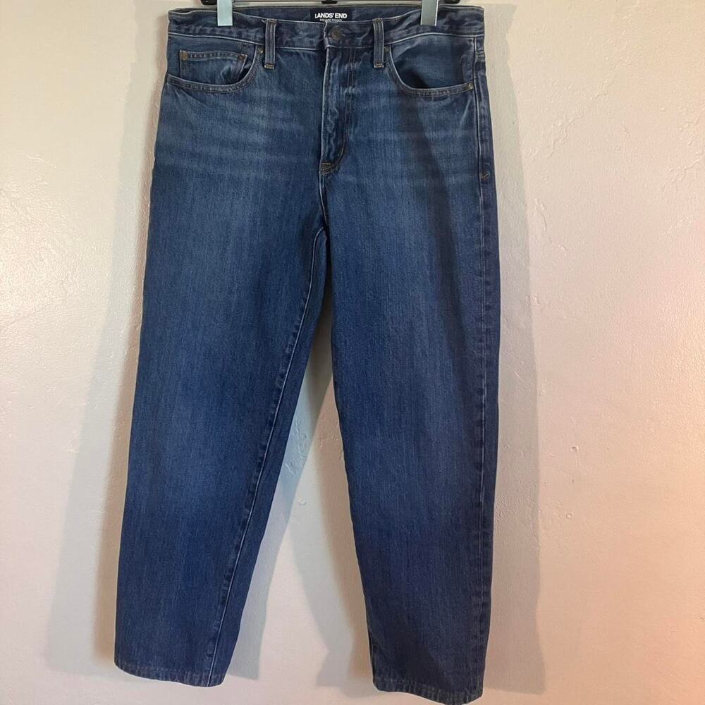 Land’s End Blue Medium Wash Square Rigger Denim‎ Jeans